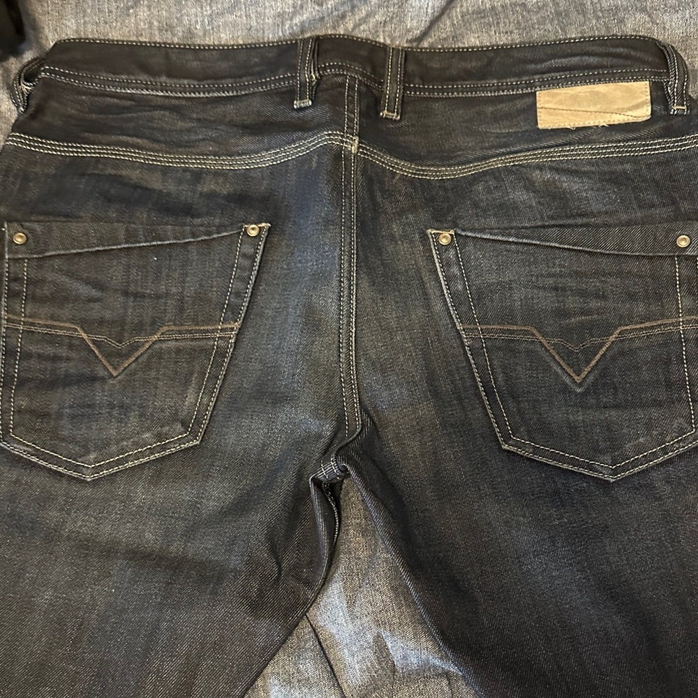 Diésel krooley Men's Deep Indigo Slim Jeans - Picture 5 of 10